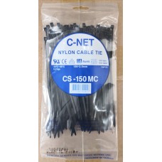 เคเบิ้ลไทร์ 6” (2.5 x 150 มม.) สีดำ (C-NET Cable Tie)